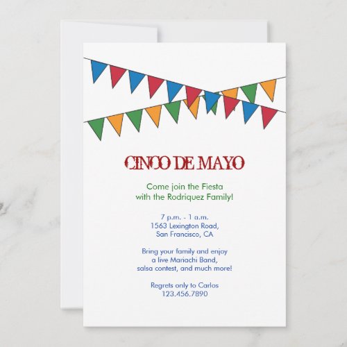 Cinco de Mayo Banner Invitation