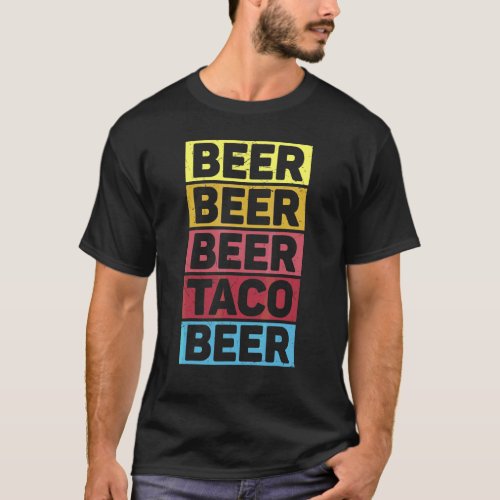Cinco De Mayo Beer Beer Taco Beer Mexican Party T_Shirt