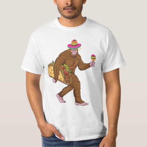 Cinco De Mayo Bigfoot Celebration T_Shirt