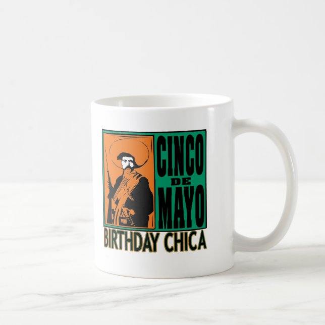 Cinco de Mayo Birthday Chica Coffee Mug (Right)