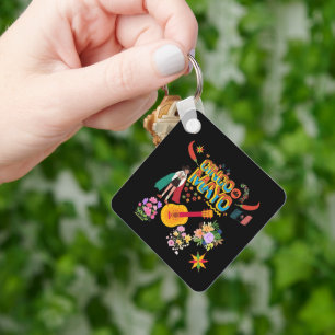Cinco De Mayo black Keychain