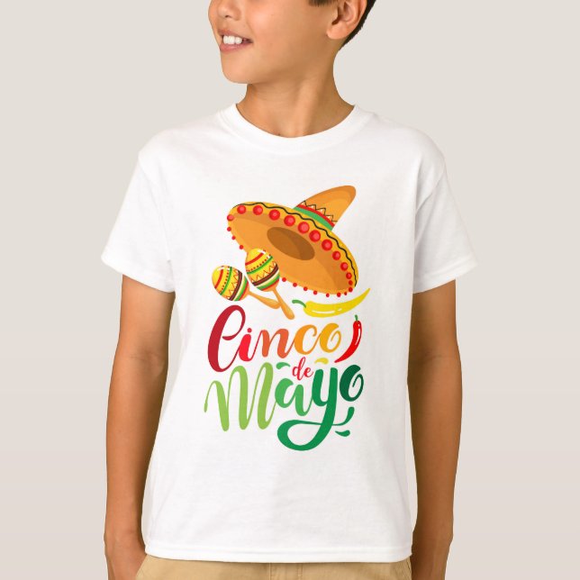 Cinco De Mayo Boys T-Shirt (Front)