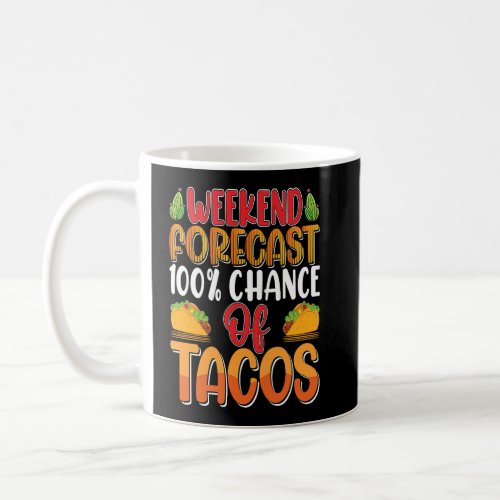Cinco De Mayo Buritos  Mexico Tacos and Avocado  Coffee Mug