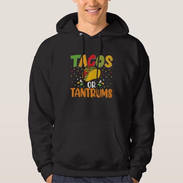 Cinco De Mayo, Buritos , Mexico Tacos and Avocado  Hoodie (Front)