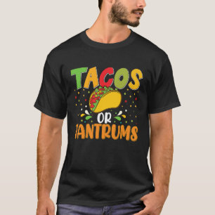 Cinco De Mayo, Buritos , Mexico Tacos and Avocado  T-Shirt