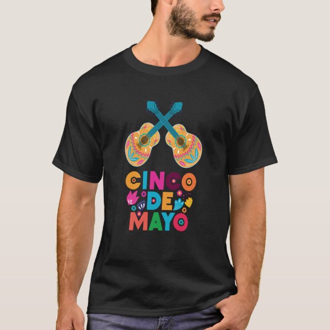 Cinco De Mayo Burritos Mexico Tacos and Avocado  1 T-Shirt (Front)