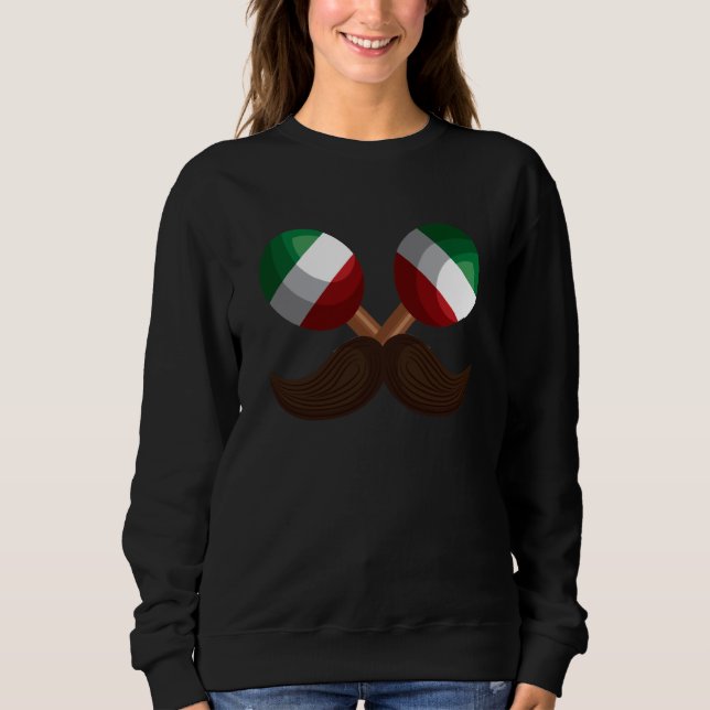 Cinco De Mayo Burritos Mexico Tacos and Avocado  2 Sweatshirt (Front)