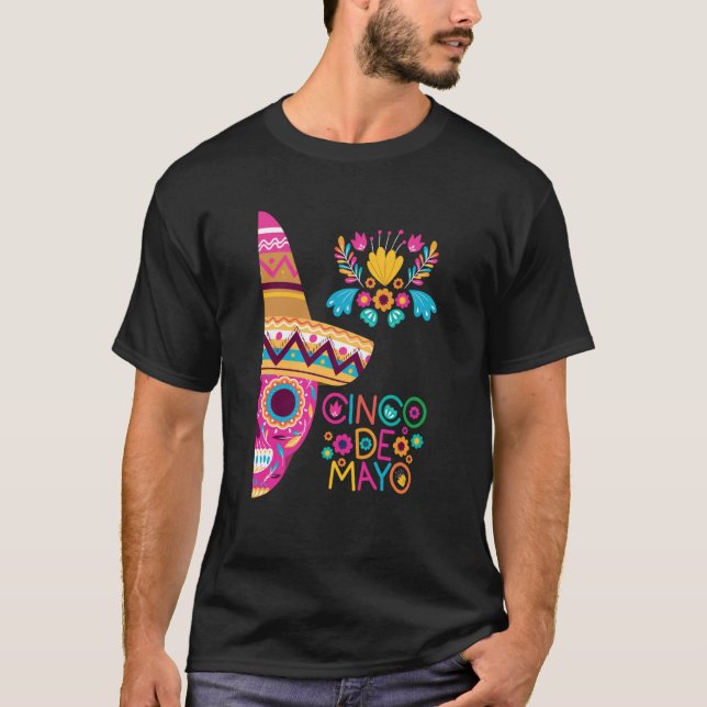 Cinco De Mayo Burritos Mexico Tacos and Avocado  2 T-Shirt (Front)