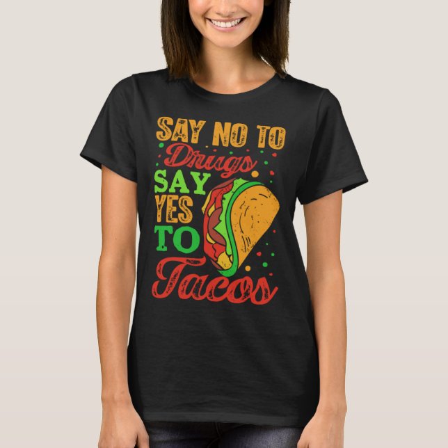 Cinco De Mayo Burritos Mexico Tacos and Avocado 48 T-Shirt (Front)