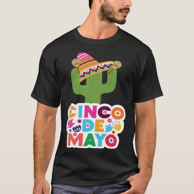 Cinco De Mayo Burritos Mexico Tacos and Avocado 53 T-Shirt (Front)