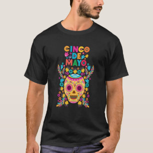 Cinco De Mayo Burritos Mexico Tacos and Avocado 8 T-Shirt