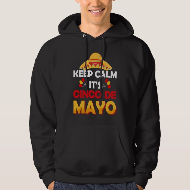 Cinco De Mayo Burritos  Mexico Tacos and Avocado   Hoodie (Front)