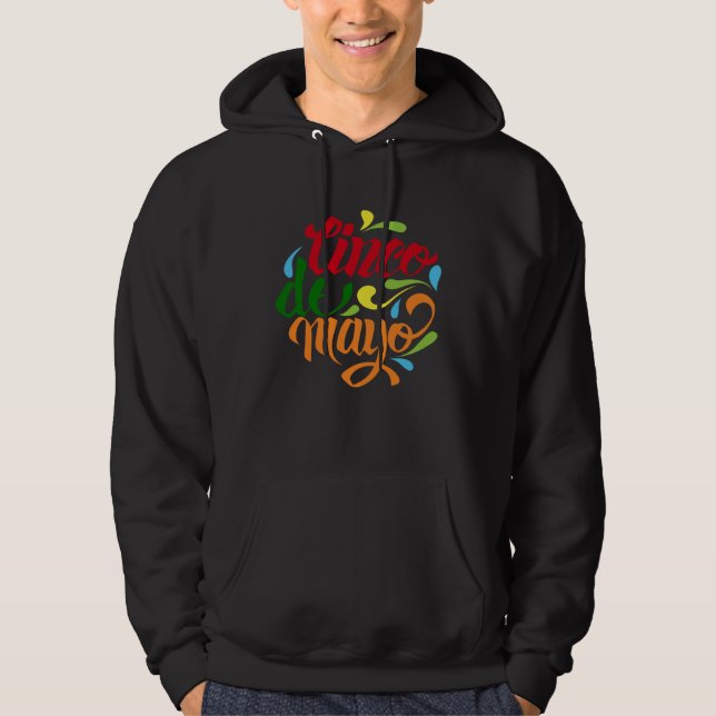 Cinco De Mayo Burritos  Mexico Tacos and Avocado   Hoodie (Front)