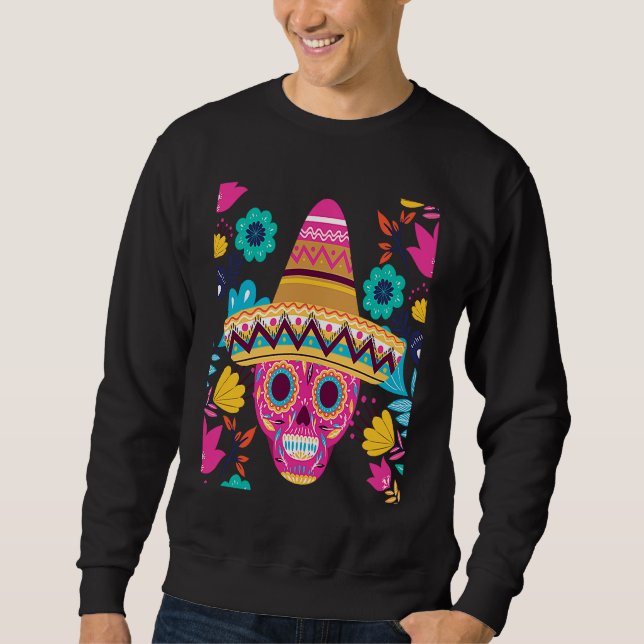 Cinco De Mayo Burritos  Mexico Tacos and Avocado   Sweatshirt (Front)