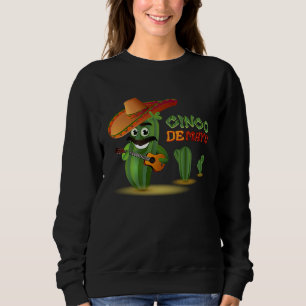 Cinco De Mayo Burritos  Mexico Tacos and Avocado   Sweatshirt