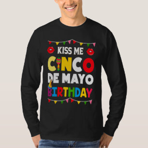 Cinco De Mayo Burritos  Mexico Tacos and Avocado   T-Shirt
