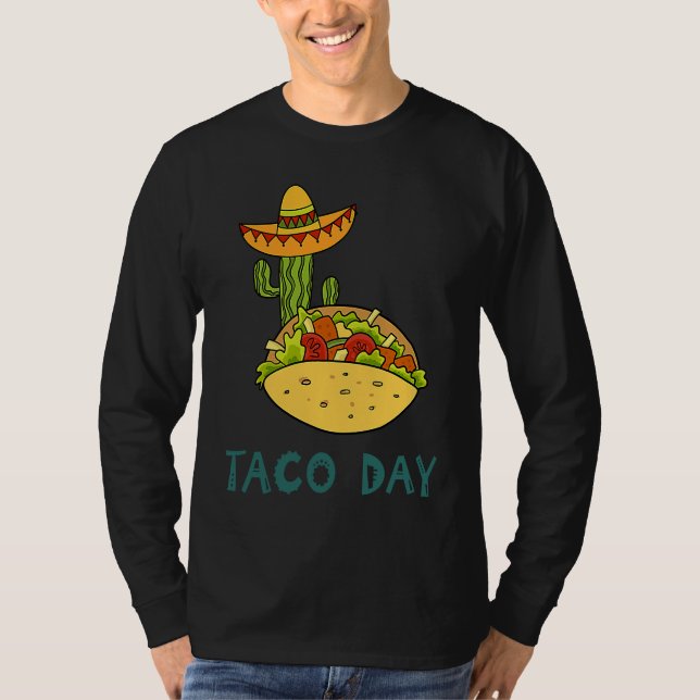 Cinco De Mayo Burritos  Mexico Tacos and Avocado   T-Shirt (Front)