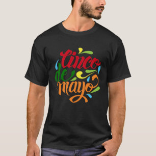 Cinco De Mayo Burritos  Mexico Tacos and Avocado   T-Shirt