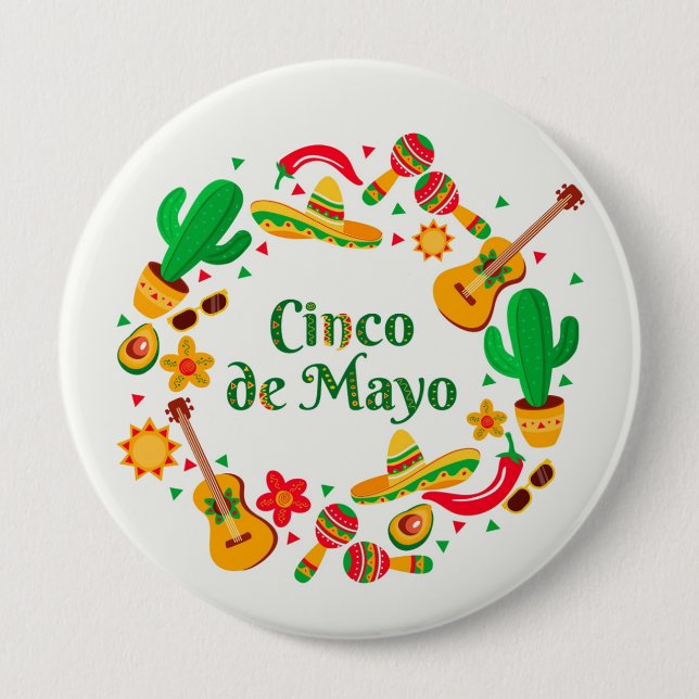 Cinco De Mayo Button (Front)