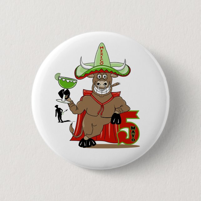 Cinco de Mayo button (Front)
