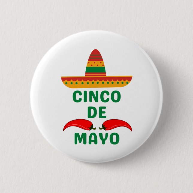 Cinco De Mayo Button (Front)