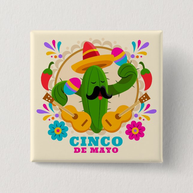 Cinco De Mayo Button (Front)