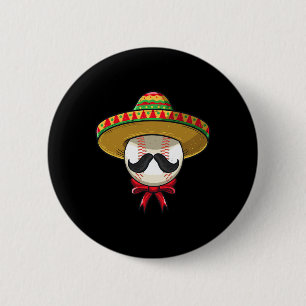 Cinco De Mayo Bysebyll Mexican Sombrero  Button