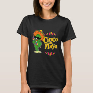 Cinco de Mayo Cactus Design - Celebrate with Style T-Shirt