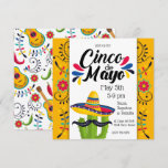 Cinco de Mayo Cactus Folk Flowers Invitation