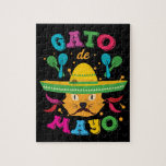 Cinco de Mayo Cat Cinco de Meow Kitten Sombrero Jigsaw Puzzle Cinco de Mayo Cat Cinco de Meow Kitten Sombrero Jigsaw Puzzle