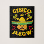 Cinco de Mayo Cat Cinco de Meow Kitten Sombrero Jigsaw Puzzle Cinco de Mayo Cat Cinco de Meow Kitten Sombrero Jigsaw Puzzle