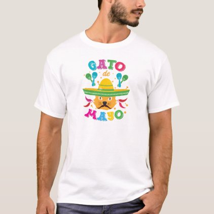 Cinco de Mayo Cat Cinco de Meow Kitten Sombrero T-Shirt