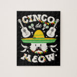 Cinco de Mayo Cat Toddler Cinco de Meow Kitten Jigsaw Puzzle Cinco de Mayo Cat Toddler Cinco de Meow Kitten Jigsaw Puzzle