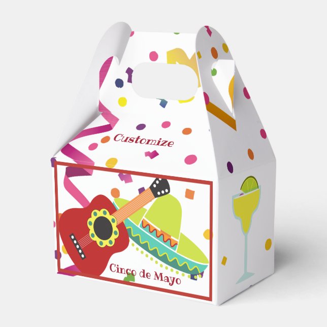 Cinco de Mayo Celebration Favor Box (Front Side)