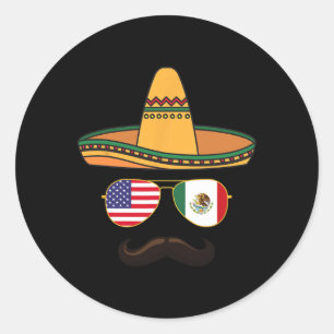 Cinco De Mayo Celebration Mexicano American 2025 1 Classic Round Sticker