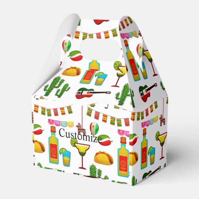 Cinco de Mayo Celebration Thunder_Cove Favor Boxes (Front Side)