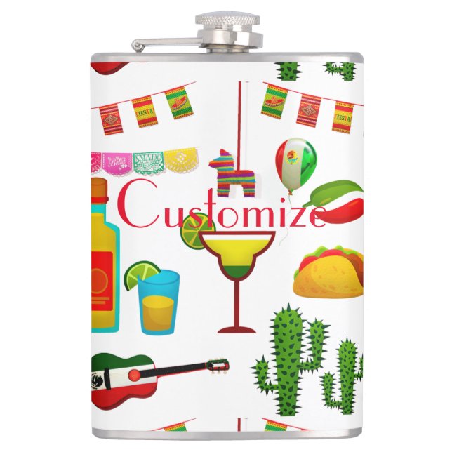 Cinco de Mayo Celebration Thunder_Cove  Flask (Front)