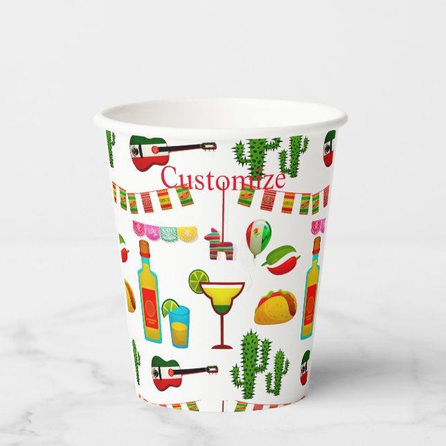 Cinco de Mayo Celebration Thunder_Cove Paper Cups (Front)