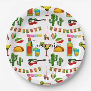 Cinco de Mayo Celebration Thunder_Cove Paper Plates