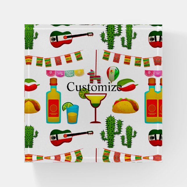 Cinco de Mayo Celebration Thunder_Cove Paperweight (Front)