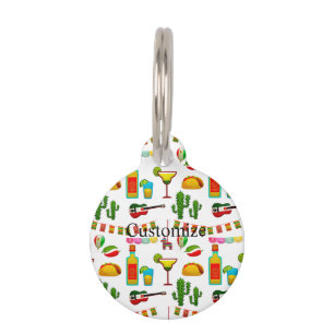 Cinco de Mayo Celebration Thunder_Cove Pet ID Tag