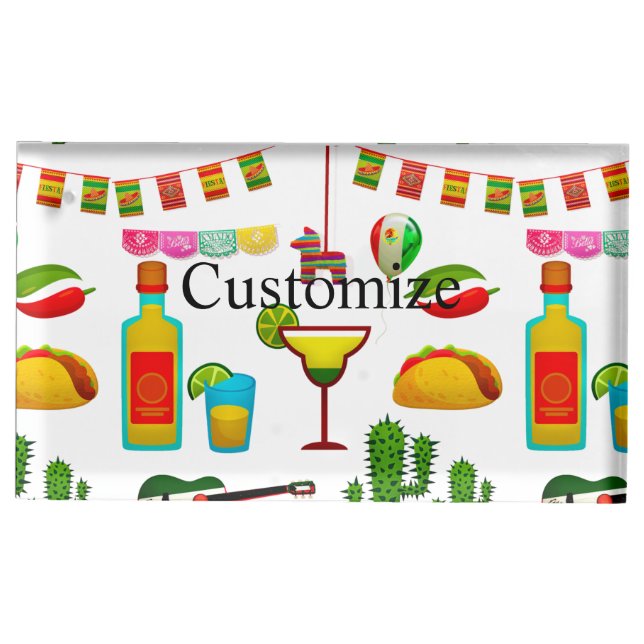 Cinco de Mayo Celebration Thunder_Cove Place Card Holder (Front)