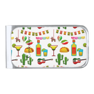 Cinco de Mayo Celebration Thunder_Cove Silver Finish Money Clip