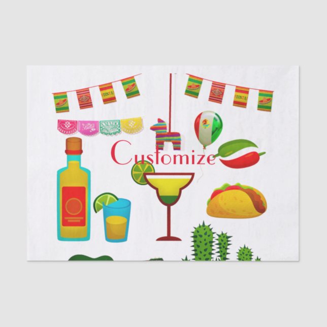 Cinco de Mayo Celebration Thunder_Cove  Tissue Paper (Front)