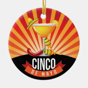 Cinco de Mayo Ceramic Ornament