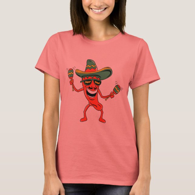 Cinco de Mayo Chili Pepper T-shirts and Gifts (Front)