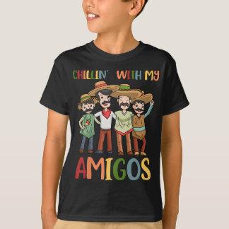 Cinco De Mayo Chillin With My Amigos Fiesta Mexic T-Shirt