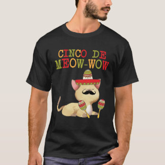 Cinco De Mayo  Cinco De Meow Wow Tees Cat  Kids