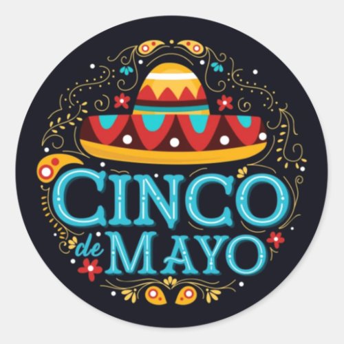 Cinco de Mayo Classic Round Sticker