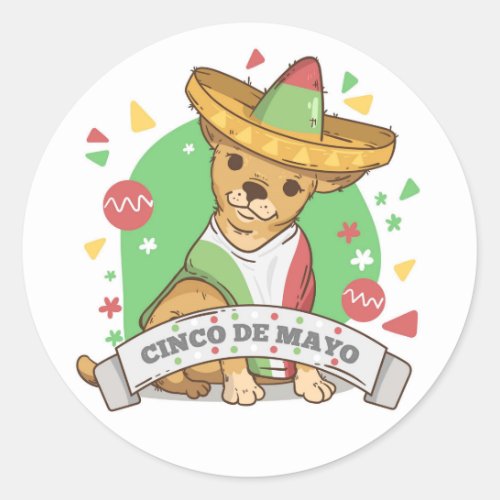  Cinco De Mayo Classic Round Sticker